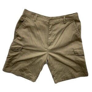 LR Scoop Men's Cargo Shorts Size 36 Beige Modern Fit Outdoor Hiking Camping